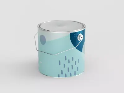 2500 ml - Paint Can 3D model