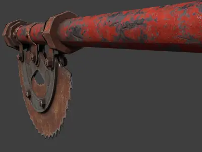 3DAxe Low-poly 3D model
