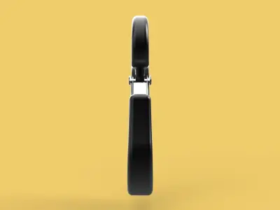STANDARD EYE HOOK FORGED SINGLE LIFTING CRANE TON HOIST LATCH 3D model