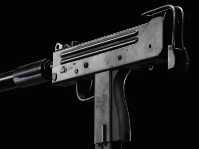 MAC-10 SMG Low-poly 3D model purchase