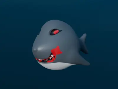 Shark 3D model 4