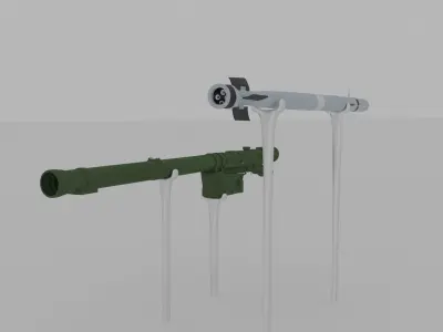 Needle missile 3D model