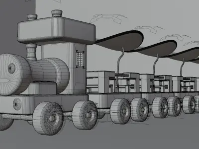 train  3D model