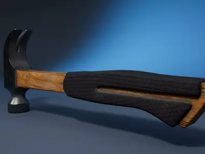 Hammer Low-poly 3D model buy