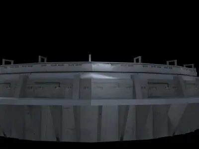 Concept Dam Wall Kit 3D model