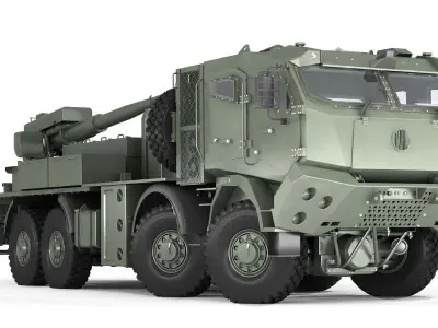 Bogdana Howitzer 3D model