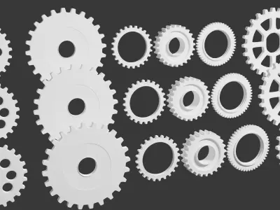 Gears Asset Pack 3D model