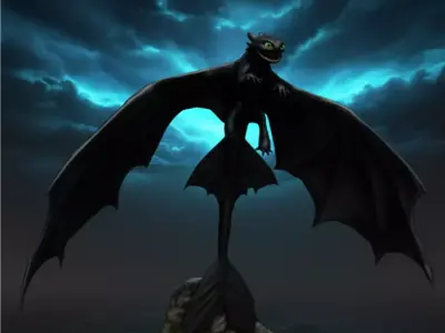 How to Train Your Dragon Toothless 3D print model