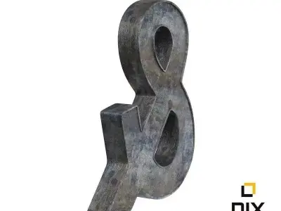Ampersan Letter Light 3D model
