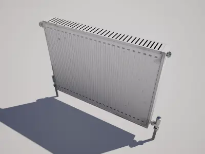  Radiator Heater Low-poly 3D model