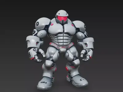 Cyber Power Armor 3D model