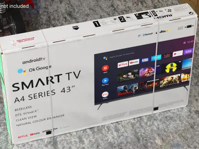 Cardboard Shipping Box TV 43 Inch 3D model