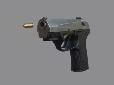 Weapon - Beretta Px4 Storm 2 Versions Low-poly 3D model