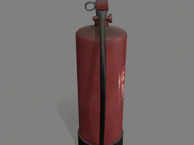fire extinguisher Low-poly 3D model 37