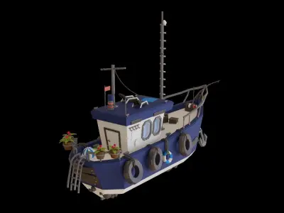 Special Boat  Free low-poly 3D model
