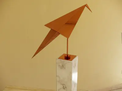 Origami Bird  Sculpture 3D model