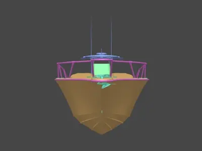 Fishing boat 3D model by wolffox from CGTrader