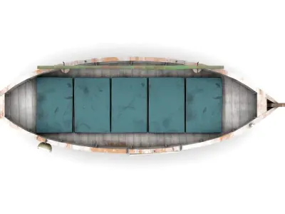 Fishing Boat 01 Low-poly 3D model
