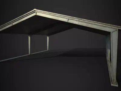 S-size Hangar Low-poly 3D model