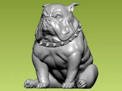 Pit Bull - 3D STL files can print Bully models or sculpt statues 3D print model