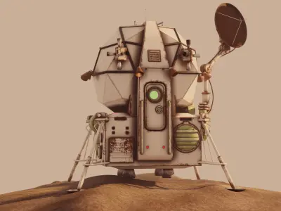 Dummy space lander Free 3D model