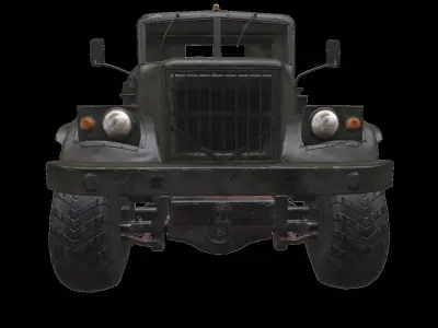 Russian Truck PBR Lowpoly Low-poly 3D model