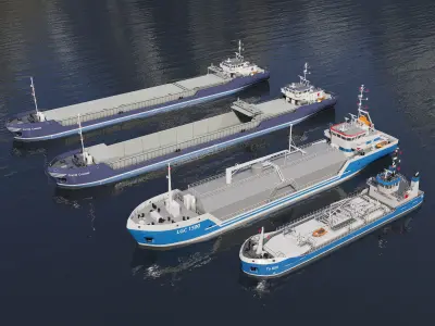 Ships tanker 3D model