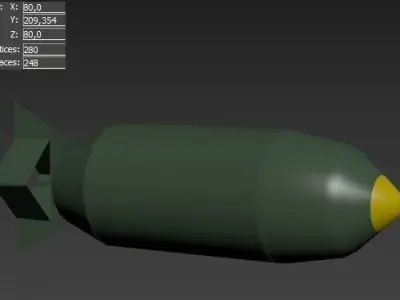Avia Bomb Low-poly 3D model