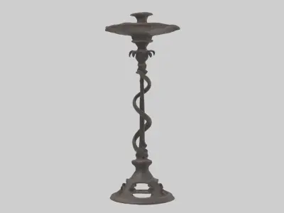 Ironcandlestickmode 1 Low-poly 3D model