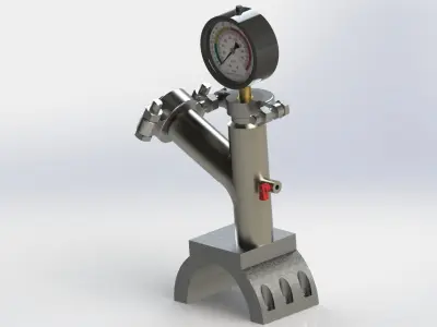 Plastic pipes extrusion machine Free 3D model