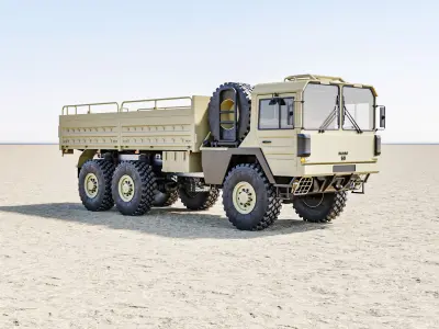 MAN KAT1 6x6 Military Truck 3D model