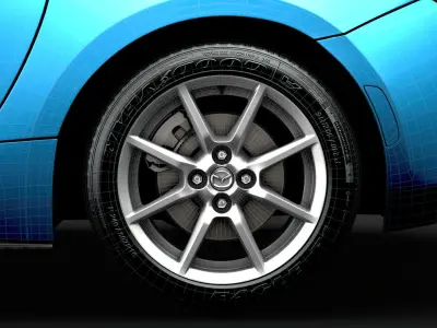 Mazda MX 5 Arctic 2020 wheel 3D model