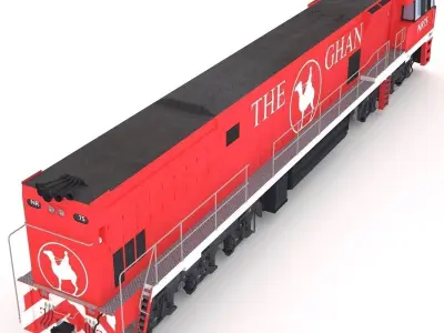 The Ghan gran train 3D model