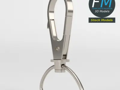 Badge clip 2 3D model