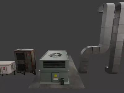 air-conditioning 3D model