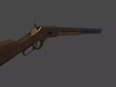 Generic 1886 Lever Action Rifle 3D model