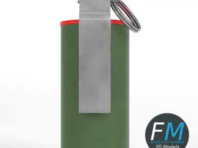 Smoke grenade 3D model purchase