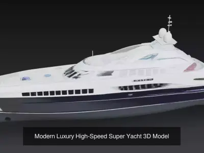 Ultra Luxury Super Yacht Pack - Modern Flybridge - Yachts