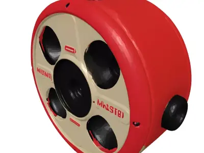 Retro SciFi Audio Speaker Reel 3D model