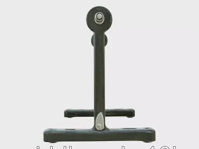 Squat Platform with Safety Boots Support for Secure Exercise Low-poly 3D model
