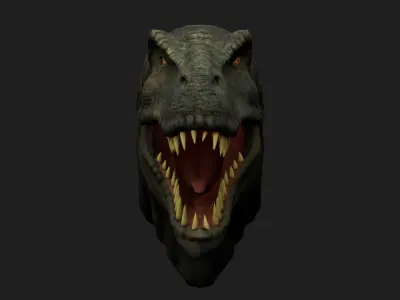 dinosaur Low-poly 3D model 13