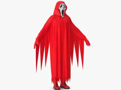 Halloween Costume Ghostface 3 3D model
