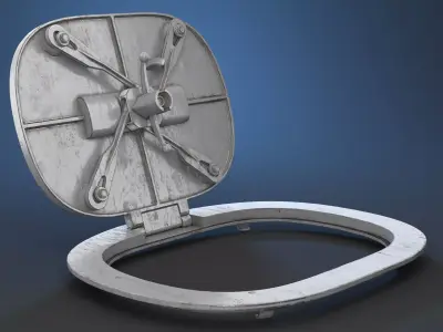 Deck Hatch PBR 3D model