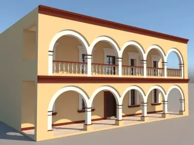 Mexican House 2 Faces  3D model