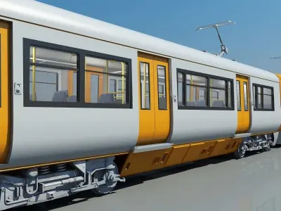 3D Train 05 3D model