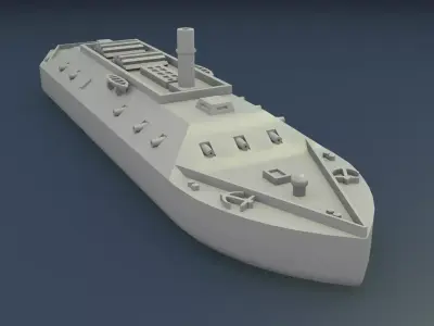 CSS LOUISIANA 1862 3D print model