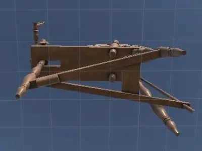 SpinningWheel spinning wheel Low-poly 3D model