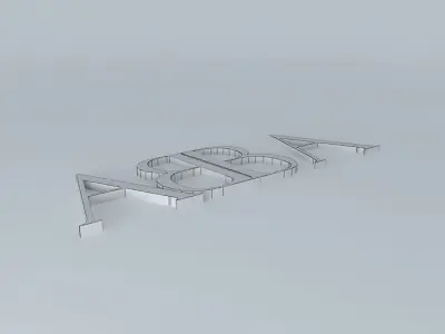ABBA Logo Free 3D model
