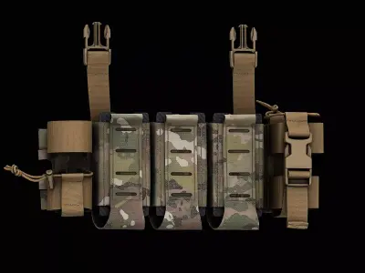 DR Integrated Placard Low-poly 3D model