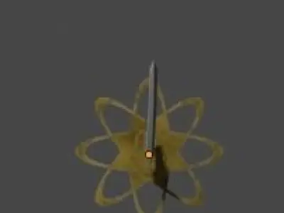 Gold Katana  3D model